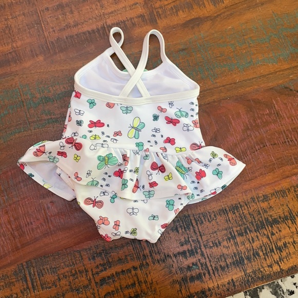 Gymboree 0-3months butterfly swimsuit. - Picture 2 of 3